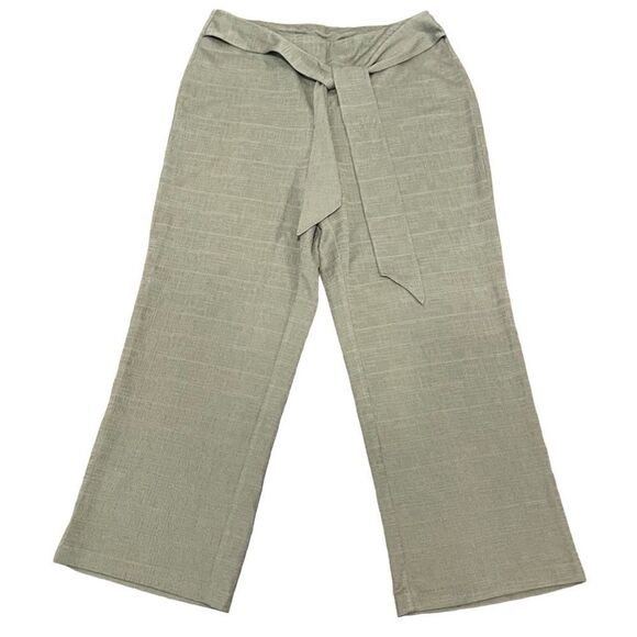 C Est. 1946 High Rise Wide Leg Pants Olive Green Size 18 / 20 W - Picture 1 of 10